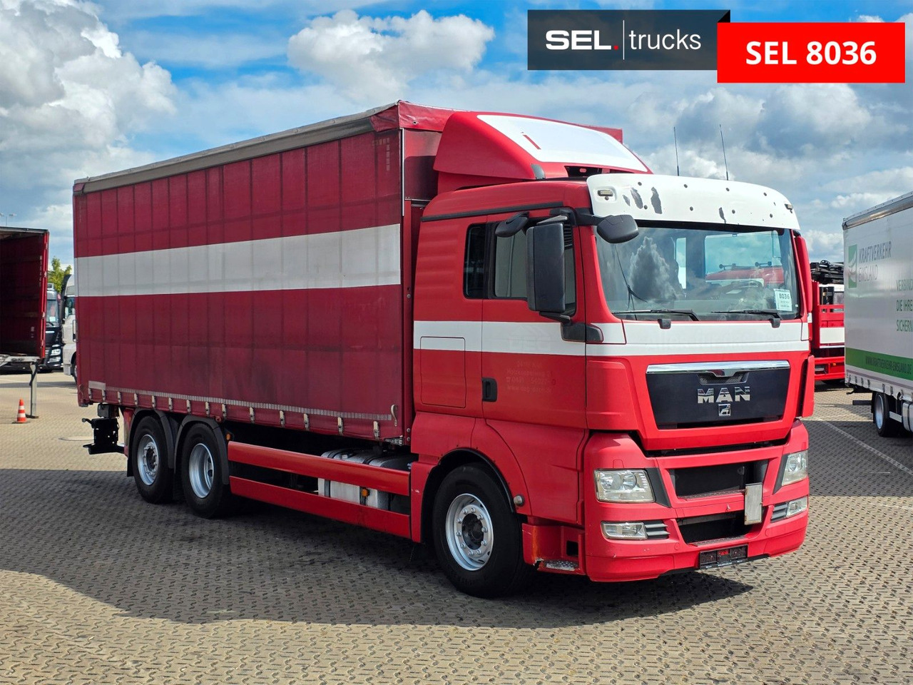 MAN TGX 26.360 6X2-2 LL / Intarder / Ldbw /Lenkachse - Camión lona: foto 3 MAN TGX 26.360 6X2-2 LL / Intarder / Ldbw /Lenkachse - Camión lona: foto 3