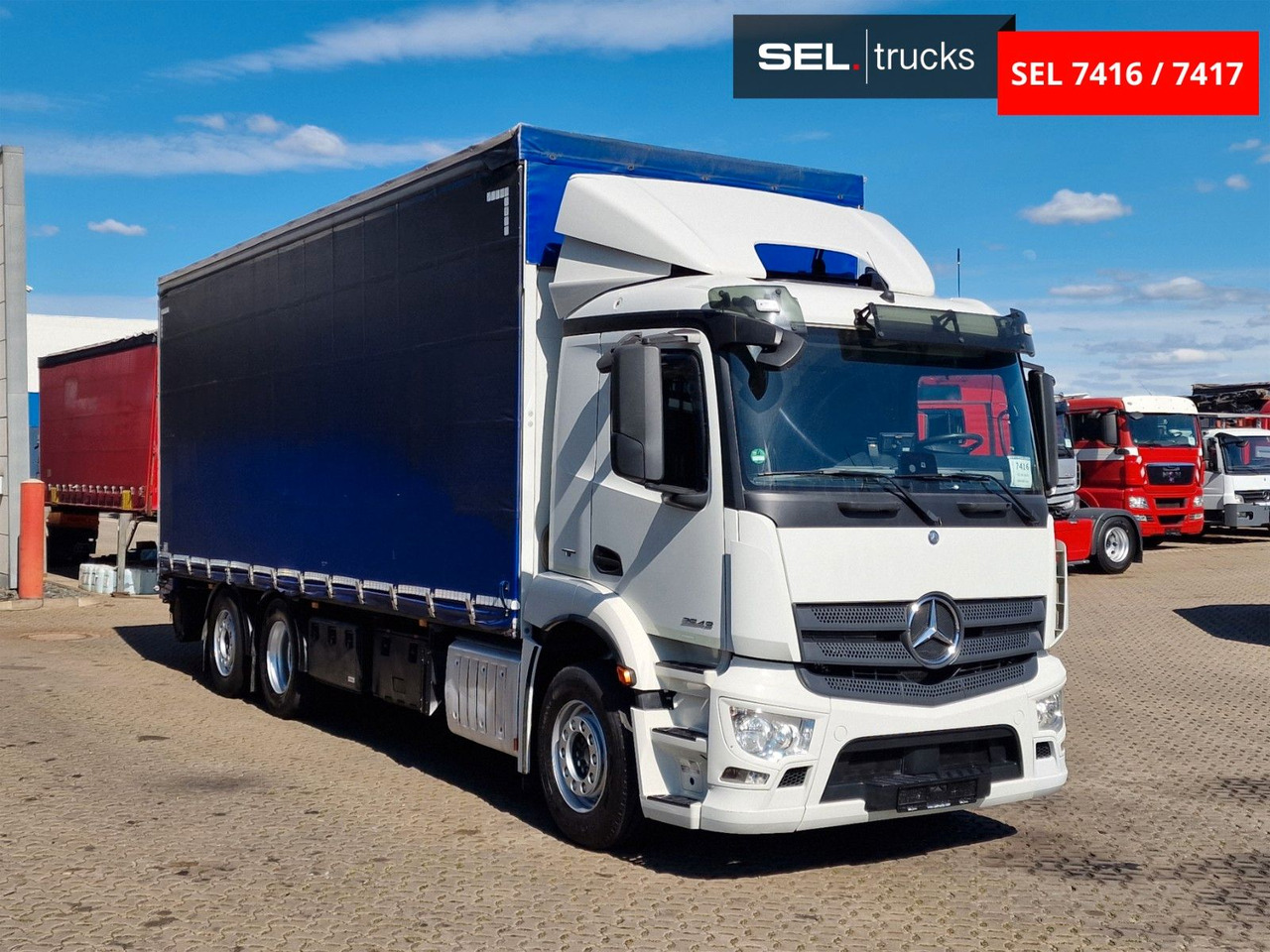 Mercedes-Benz Antos 2543 /Retarder / mit Stapler / Lenkachse - Camión lona: foto 3 Mercedes-Benz Antos 2543 /Retarder / mit Stapler / Lenkachse - Camión lona: foto 3