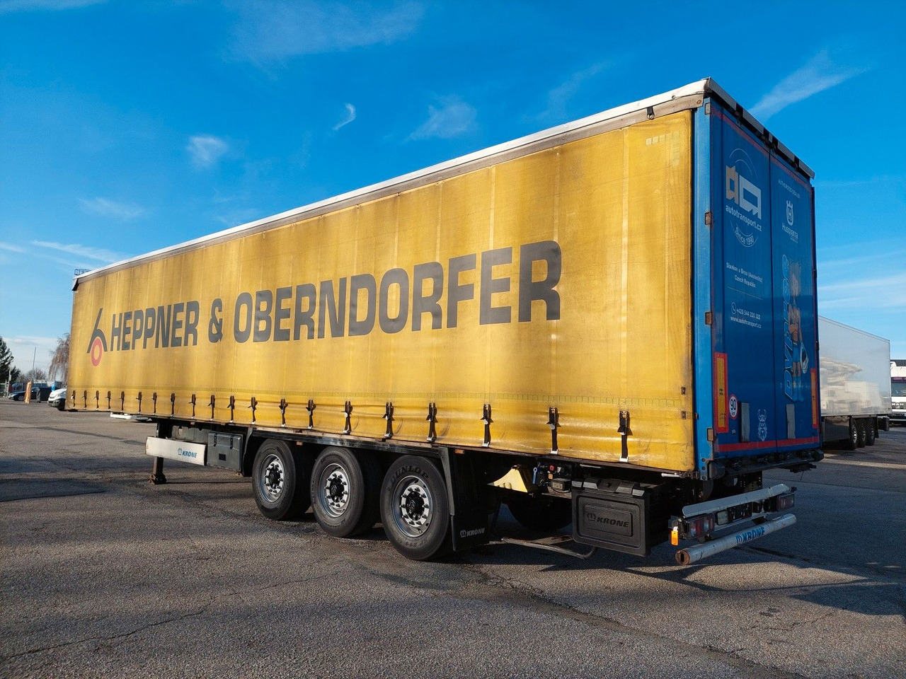 Krone SD Standard Coil Mulde lenkbare Hinterachse - Semirremolque lona: foto 3 Krone SD Standard Coil Mulde lenkbare Hinterachse - Semirremolque lona: foto 3