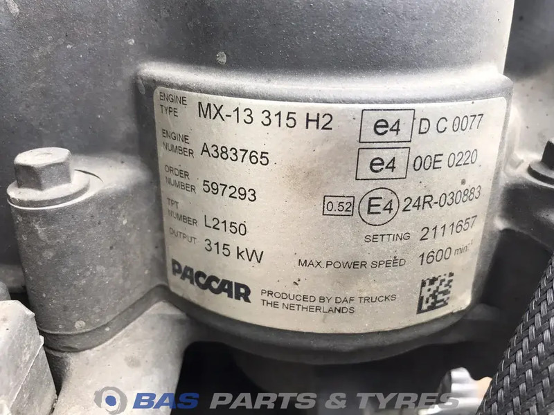 DAF CF Euro 6 Motor DAF MX13 315 H2 2148415 - Motor para Camión: foto 5 DAF CF Euro 6 Motor DAF MX13 315 H2 2148415 - Motor para Camión: foto 5