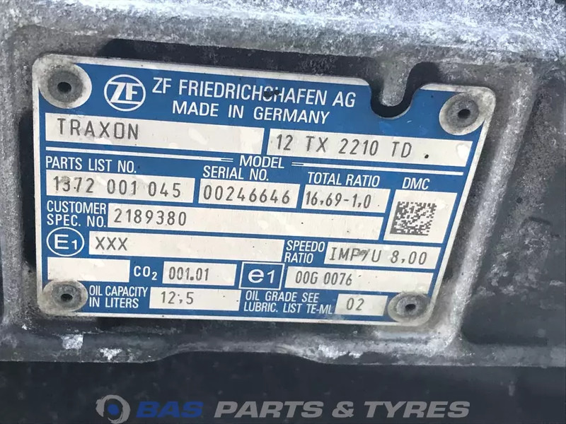 DAF XF G2 DAF 12TX2210 TD TraXon Versnellingsbak 2185317 - Caja de cambios para Camión: foto 5 DAF XF G2 DAF 12TX2210 TD TraXon Versnellingsbak 2185317 - Caja de cambios para Camión: foto 5