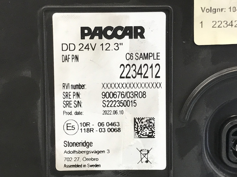 DAF XF G2 Instrumentenpaneel DAF 2234212 - Salpicadero para Camión: foto 3 DAF XF G2 Instrumentenpaneel DAF 2234212 - Salpicadero para Camión: foto 3