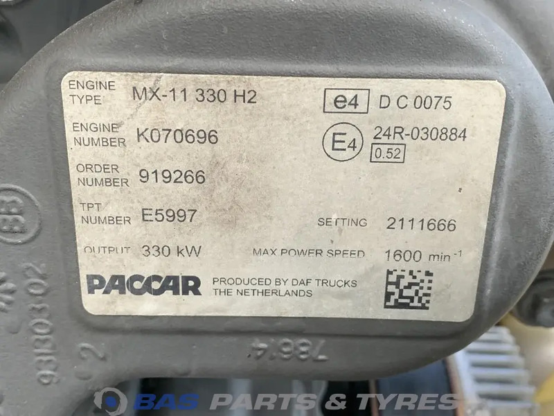 DAF XF106 Motor DAF MX11 330 H2 0452051 - Motor para Camión: foto 5 DAF XF106 Motor DAF MX11 330 H2 0452051 - Motor para Camión: foto 5