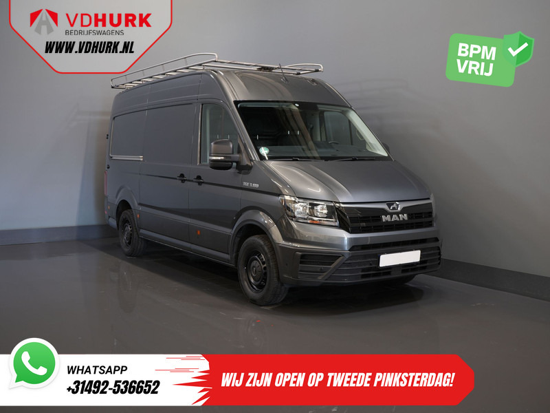MAN TGE 35 2.0 180 pk DSG Aut. L3H3 BPM VRIJ! Inrichting/ Imperiaal + Ladder/ Tachograaf/ Navi/ Gev.stoel/ CarPlay/ Camera/ PDC/ Cruise/ - Furgón: foto 1 MAN TGE 35 2.0 180 pk DSG Aut. L3H3 BPM VRIJ! Inrichting/ Imperiaal + Ladder/ Tachograaf/ Navi/ Gev.stoel/ CarPlay/ Camera/ PDC/ Cruise/ - Furgón: foto 1