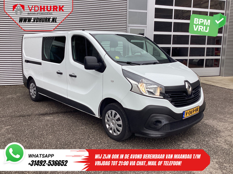 Renault Trafic 1.6 dCi 125 pk L2 DC Dubbel Cabine BPM VRIJ NL Auto/ Camera/ Cruise/ Navi/ Airco/ Trekhaak - Furgoneta pequeña, Furgoneta combi: foto 1 Renault Trafic 1.6 dCi 125 pk L2 DC Dubbel Cabine BPM VRIJ NL Auto/ Camera/ Cruise/ Navi/ Airco/ Trekhaak - Furgoneta pequeña, Furgoneta combi: foto 1