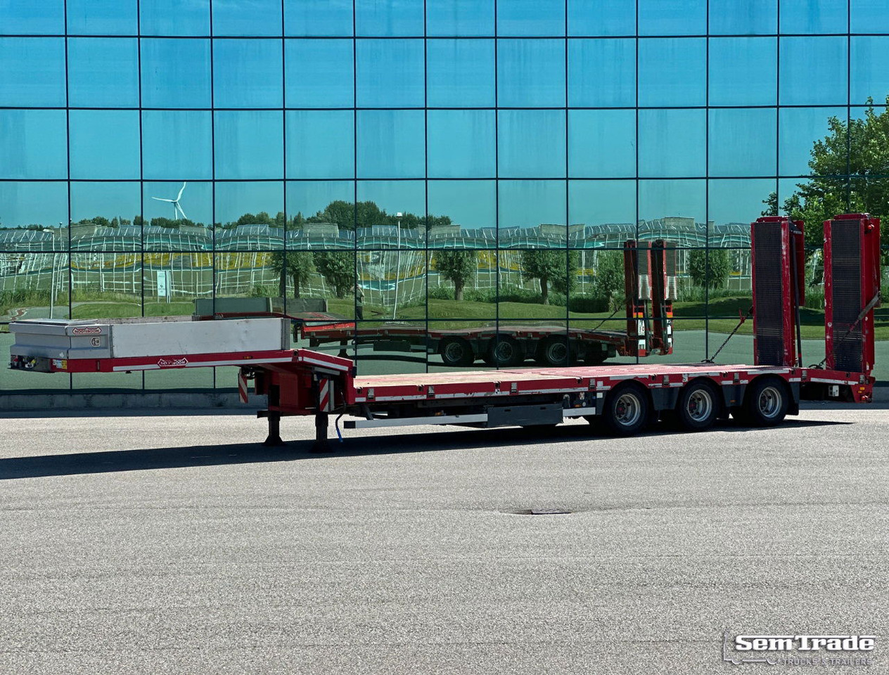 Nooteboom OSD-48-003 Semi 3 Axles Hydraulic Ramps Hinge TOP Condition - Semirremolque góndola rebajadas: foto 1 Nooteboom OSD-48-003 Semi 3 Axles Hydraulic Ramps Hinge TOP Condition - Semirremolque góndola rebajadas: foto 1