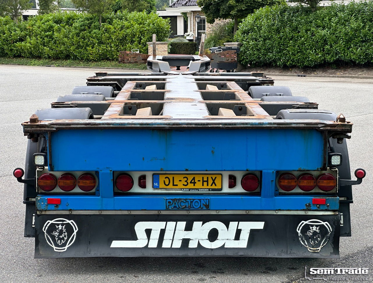 Pacton TXC.343.KB Front+Middle+Back Slider Lift Axle Steering Axle NL-Trailer - Semirremolque portacontenedore/ Intercambiable: foto 4 Pacton TXC.343.KB Front+Middle+Back Slider Lift Axle Steering Axle NL-Trailer - Semirremolque portacontenedore/ Intercambiable: foto 4