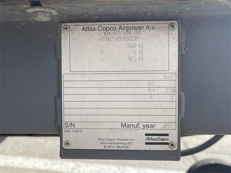 Atlas-Copco XAS 97 DD - N - Compresor de aire: foto 5 Atlas-Copco XAS 97 DD - N - Compresor de aire: foto 5