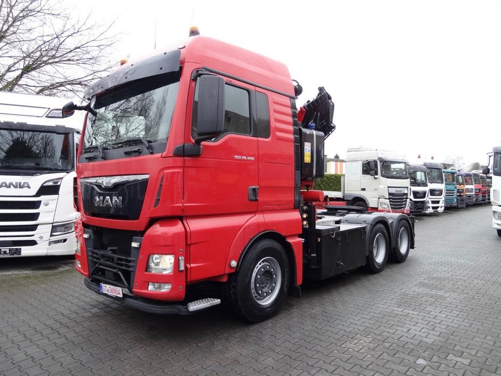 MAN TGX 28.480 6X2 Kran Fassi F360 - Camión grúa, Cabeza tractora: foto 1 MAN TGX 28.480 6X2 Kran Fassi F360 - Camión grúa, Cabeza tractora: foto 1