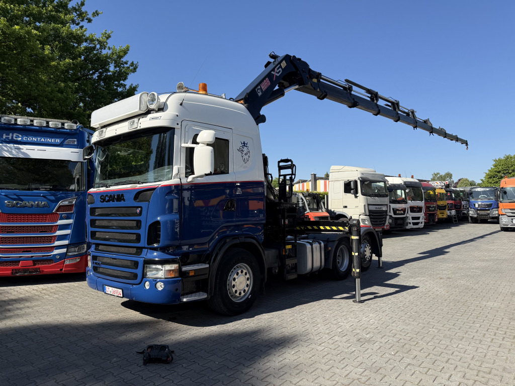 Scania R400 6X2 Kran Hiab 377-8 bis 25 Meter - Camión grúa, Cabeza tractora: foto 1 Scania R400 6X2 Kran Hiab 377-8 bis 25 Meter - Camión grúa, Cabeza tractora: foto 1