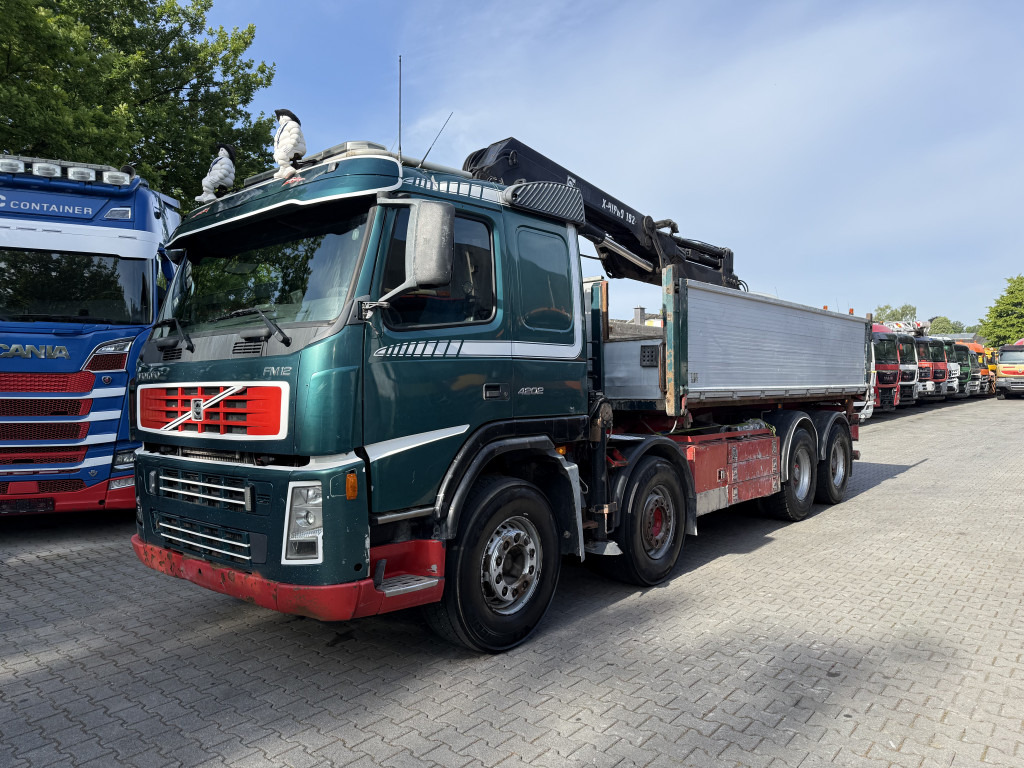 Volvo FM12 420 8X4 Kipper Kran Hiab 192-4 - Camión grúa, Camión volquete: foto 1 Volvo FM12 420 8X4 Kipper Kran Hiab 192-4 - Camión grúa, Camión volquete: foto 1