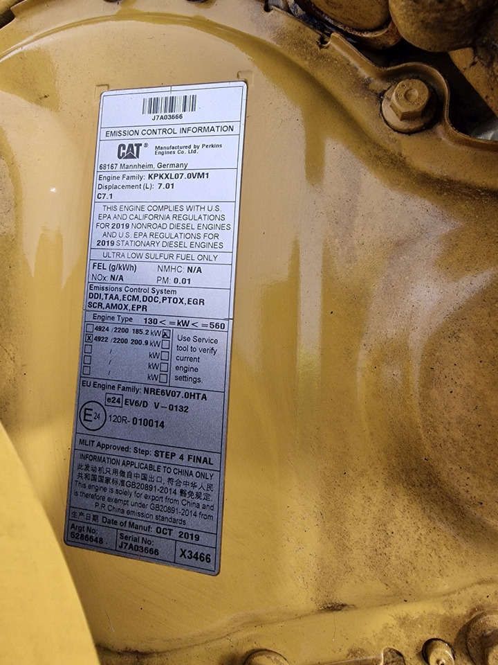 Caterpillar C7.1 950M Wheel Loader Engine (Plant) - Motor para Maquinaria de construcción: foto 3 Caterpillar C7.1 950M Wheel Loader Engine (Plant) - Motor para Maquinaria de construcción: foto 3