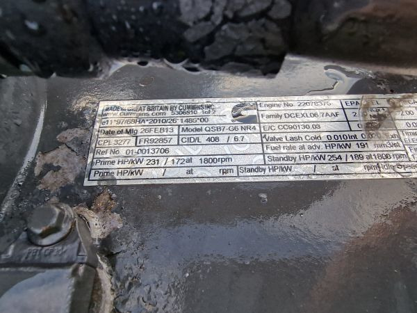 DAF QSB7-G6 NR4 CPL3277 Engine (Industrial) - Motor para Maquinaria industrial: foto 2 DAF QSB7-G6 NR4 CPL3277 Engine (Industrial) - Motor para Maquinaria industrial: foto 2