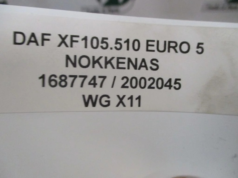 DAF 1687747/2002045 NOKKENAS 510 PK EURO 5 - Árbol de levas: foto 3 DAF 1687747/2002045 NOKKENAS 510 PK EURO 5 - Árbol de levas: foto 3