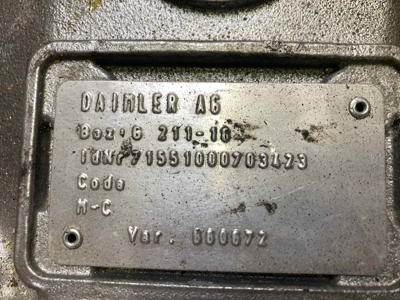 MERCEDES BENZ G211-16/G0231-16 - Caja de cambios: foto 5 MERCEDES BENZ G211-16/G0231-16 - Caja de cambios: foto 5