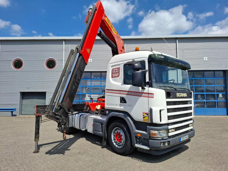 Scania 124G-420 / RETARDER / PALFINGER PK32080 / DOUBLE TANK / AIRCO / GOOD CONDITION / MANUAL / EURO-3 / 2004 - Camión grúa: foto 3 Scania 124G-420 / RETARDER / PALFINGER PK32080 / DOUBLE TANK / AIRCO / GOOD CONDITION / MANUAL / EURO-3 / 2004 - Camión grúa: foto 3