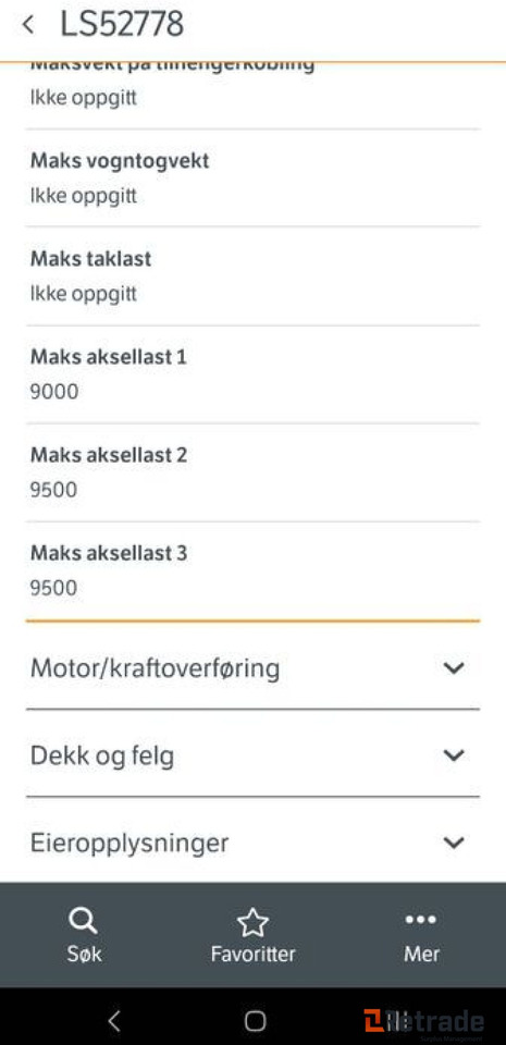 1999 modell MAN 26.414 6x2 kranbil - Camión caja abierta, Camión grúa: foto 4 1999 modell MAN 26.414 6x2 kranbil - Camión caja abierta, Camión grúa: foto 4