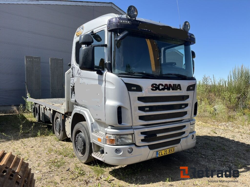 Lastbil SCANIA 8X4 Maskintransporter med Hydrauliske slidsker - Camión portavehículos: foto 3 Lastbil SCANIA 8X4 Maskintransporter med Hydrauliske slidsker - Camión portavehículos: foto 3