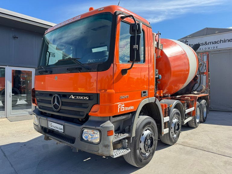 Mercedes-Benz Actros 3241 8x4 mixer 9m3 - Camión hormigonera: foto 1 Mercedes-Benz Actros 3241 8x4 mixer 9m3 - Camión hormigonera: foto 1