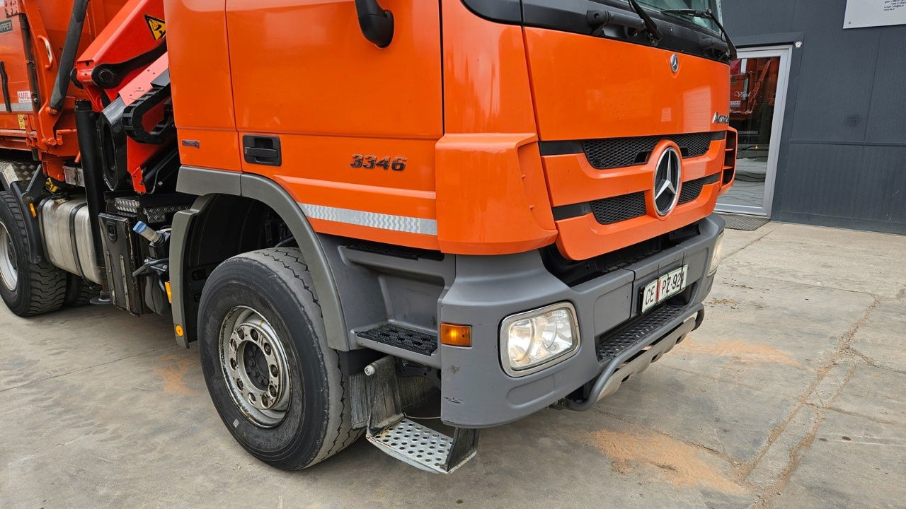 Mercedes-Benz Actros 3346 K palfinger PK 18002 - bordmatic - meiller tipper - EPS 3 pedals - Camión volquete: foto 3 Mercedes-Benz Actros 3346 K palfinger PK 18002 - bordmatic - meiller tipper - EPS 3 pedals - Camión volquete: foto 3
