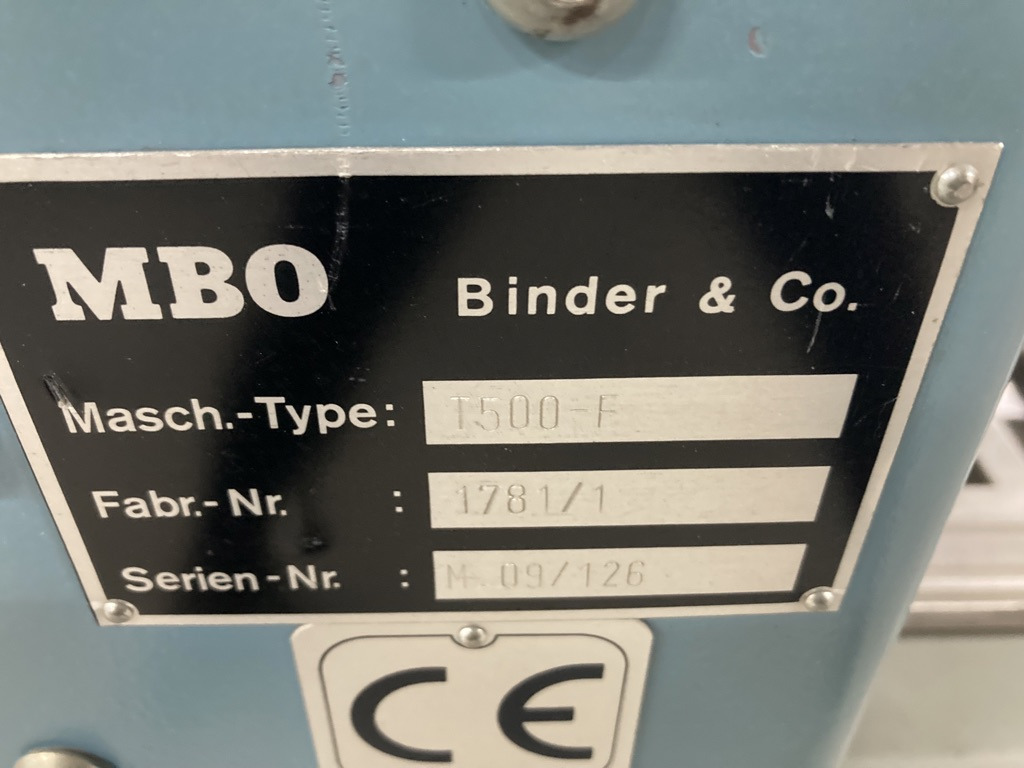 MBO buckle plate folding machine T 500-4-F - Plegadora de papel: foto 2 MBO buckle plate folding machine T 500-4-F - Plegadora de papel: foto 2