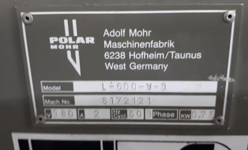 Pilelifter Polar Mohr L 600-W-3 with tub - Máquina de impresión: foto 2 Pilelifter Polar Mohr L 600-W-3 with tub - Máquina de impresión: foto 2