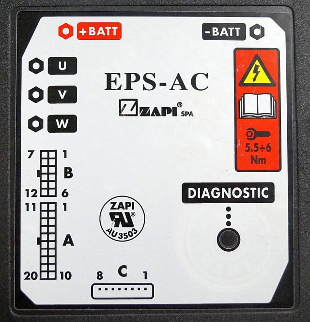 Hyster/Yale 8537102 | Controller Zapi EPS-AC F07094A-HYG 48V 40A Flash mat 21 37  - Unidad de control para Equipo de manutención: foto 2 Hyster/Yale 8537102 | Controller Zapi EPS-AC F07094A-HYG 48V 40A Flash mat 21 37  - Unidad de control para Equipo de manutención: foto 2