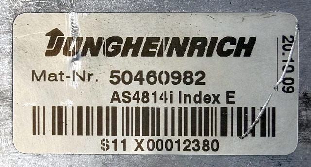 Jungheinrich 50460982 | Rij regeling Drive controller AS4814i index E from ETV1 - Unidad de control para Equipo de manutención: foto 2 Jungheinrich 50460982 | Rij regeling Drive controller AS4814i index E from ETV1 - Unidad de control para Equipo de manutención: foto 2