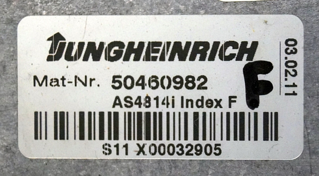 Jungheinrich 50460982 | Rij regeling Drive controller AS4814i index F from ETV21 - Unidad de control para Equipo de manutención: foto 2 Jungheinrich 50460982 | Rij regeling Drive controller AS4814i index F from ETV21 - Unidad de control para Equipo de manutención: foto 2