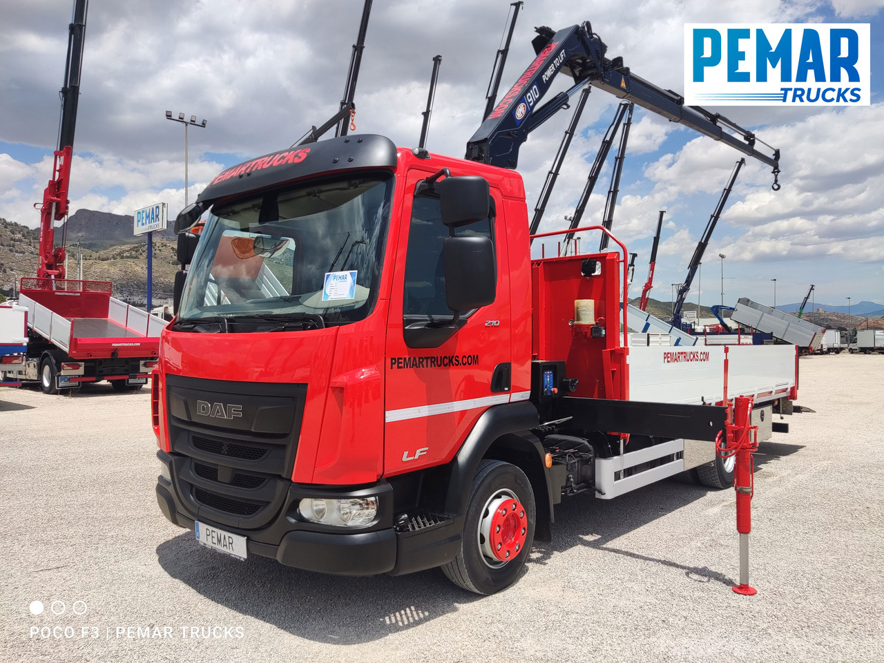 DAF LF 210 GRUA CAJA FIJA - Camión caja abierta, Camión grúa: foto 1 DAF LF 210 GRUA CAJA FIJA - Camión caja abierta, Camión grúa: foto 1