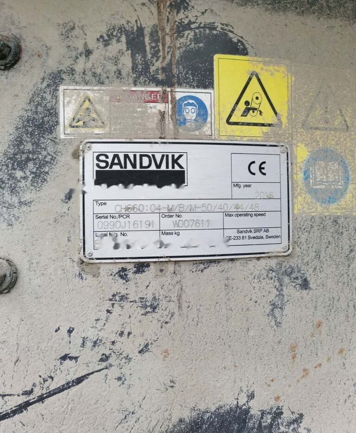 Sandvik CH660 Hydrocone - Trituradora de cono: foto 2 Sandvik CH660 Hydrocone - Trituradora de cono: foto 2