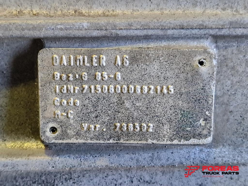 Caja de cambios para Camión MERCEDES-BENZ ATEGO G 85-6 WITH MANUAL LEVER: foto 10