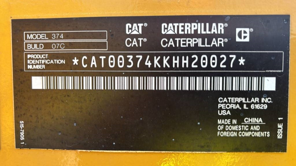 CAT 374 - Excavadora de cadenas: foto 2 CAT 374 - Excavadora de cadenas: foto 2