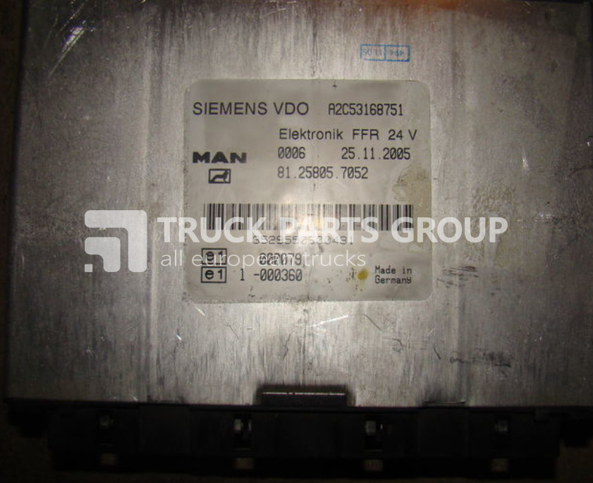 MAN TGA, TGX, ECU, EDC control unit FFR, 81258057052, 81258057054, 8 control unit - Unidad de control para Camión: foto 1 MAN TGA, TGX, ECU, EDC control unit FFR, 81258057052, 81258057054, 8 control unit - Unidad de control para Camión: foto 1