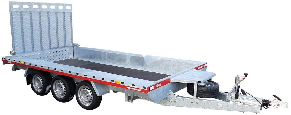 Gewe Przyczepa pod minikoparkę 4x1,8m - 3osiowa, B3500 E/1 - Remolque porta maquinaria: foto 2 Gewe Przyczepa pod minikoparkę 4x1,8m - 3osiowa, B3500 E/1 - Remolque porta maquinaria: foto 2