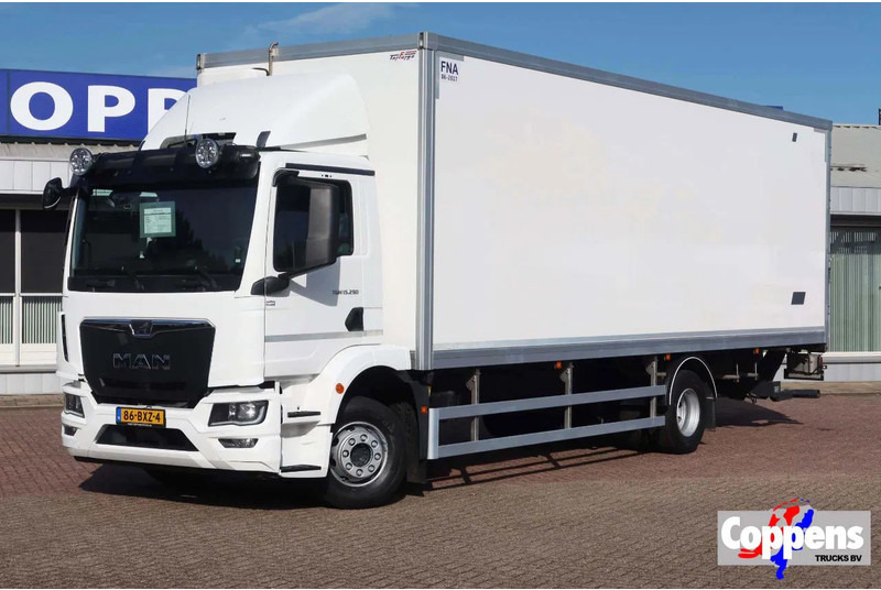 MAN TGM 15.290 Bak + klep Full air suspension Euro 6 Automaat - Camión caja cerrada: foto 1 MAN TGM 15.290 Bak + klep Full air suspension Euro 6 Automaat - Camión caja cerrada: foto 1