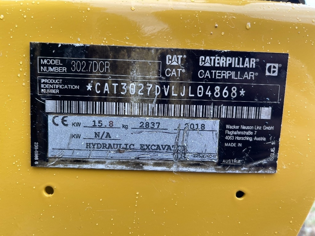 Miniexcavadora CAT 302.7D CR: foto 24