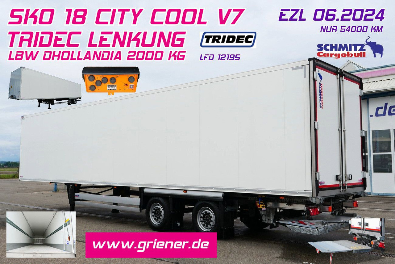 Schmitz Cargobull SKO 18/ LZG CITY /COOL V7 LBW /TRIDEC /FP 45 - Semirremolque caja cerrada: foto 1 Schmitz Cargobull SKO 18/ LZG CITY /COOL V7 LBW /TRIDEC /FP 45 - Semirremolque caja cerrada: foto 1