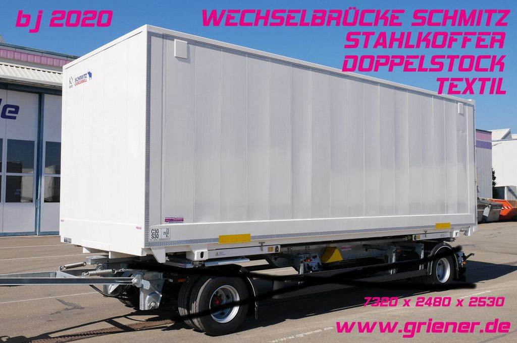 Schmitz Cargobull WKSTG 7,45 /STAHLKOFFER / TEXTIL / DOPPELSTOCK  - Remolque caja cerrada: foto 1 Schmitz Cargobull WKSTG 7,45 /STAHLKOFFER / TEXTIL / DOPPELSTOCK  - Remolque caja cerrada: foto 1