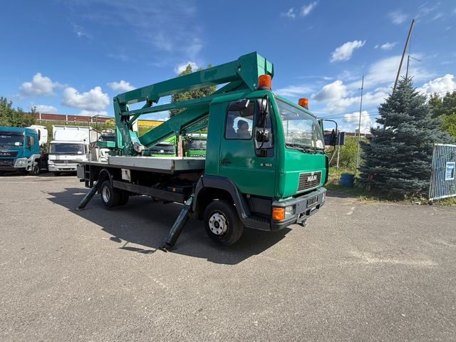 MAN 8.163 Hubarbeitsbühne - Camión con plataforma elevadora: foto 1 MAN 8.163 Hubarbeitsbühne - Camión con plataforma elevadora: foto 1