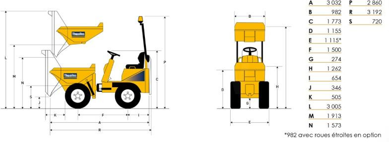 Minidumper Thwaites MACH 201 1T HI-TIP BENNE TELESCOPIQUE: foto 22