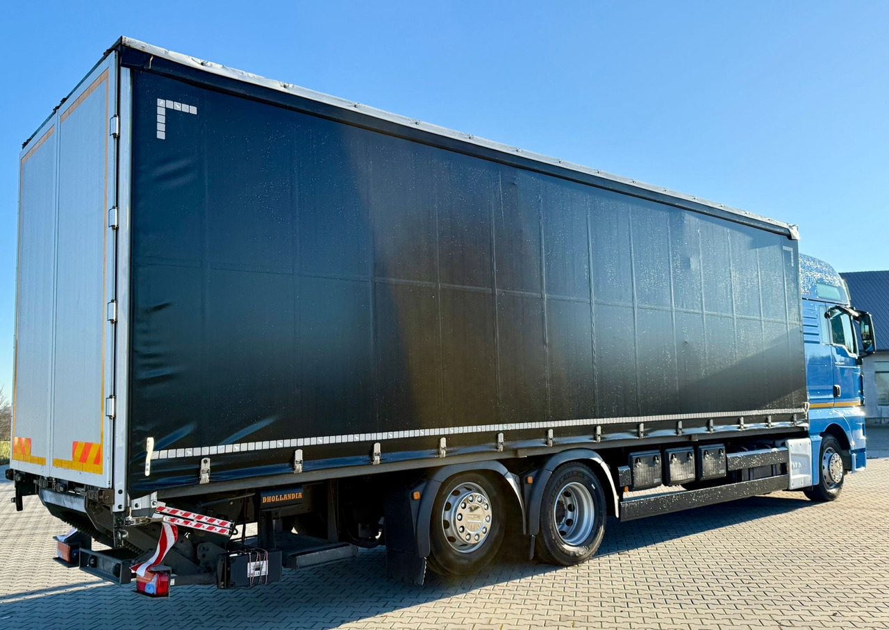 MAN TGX 26.420 / FIRANKA / WINDA / 23 EUROPALETY / 6x2 / AUTOMAT / EURO 6 / OŚ PODNOSZONA / DUŻA KABINA / 2019 ROK - Camión lona: foto 3 MAN TGX 26.420 / FIRANKA / WINDA / 23 EUROPALETY / 6x2 / AUTOMAT / EURO 6 / OŚ PODNOSZONA / DUŻA KABINA / 2019 ROK - Camión lona: foto 3