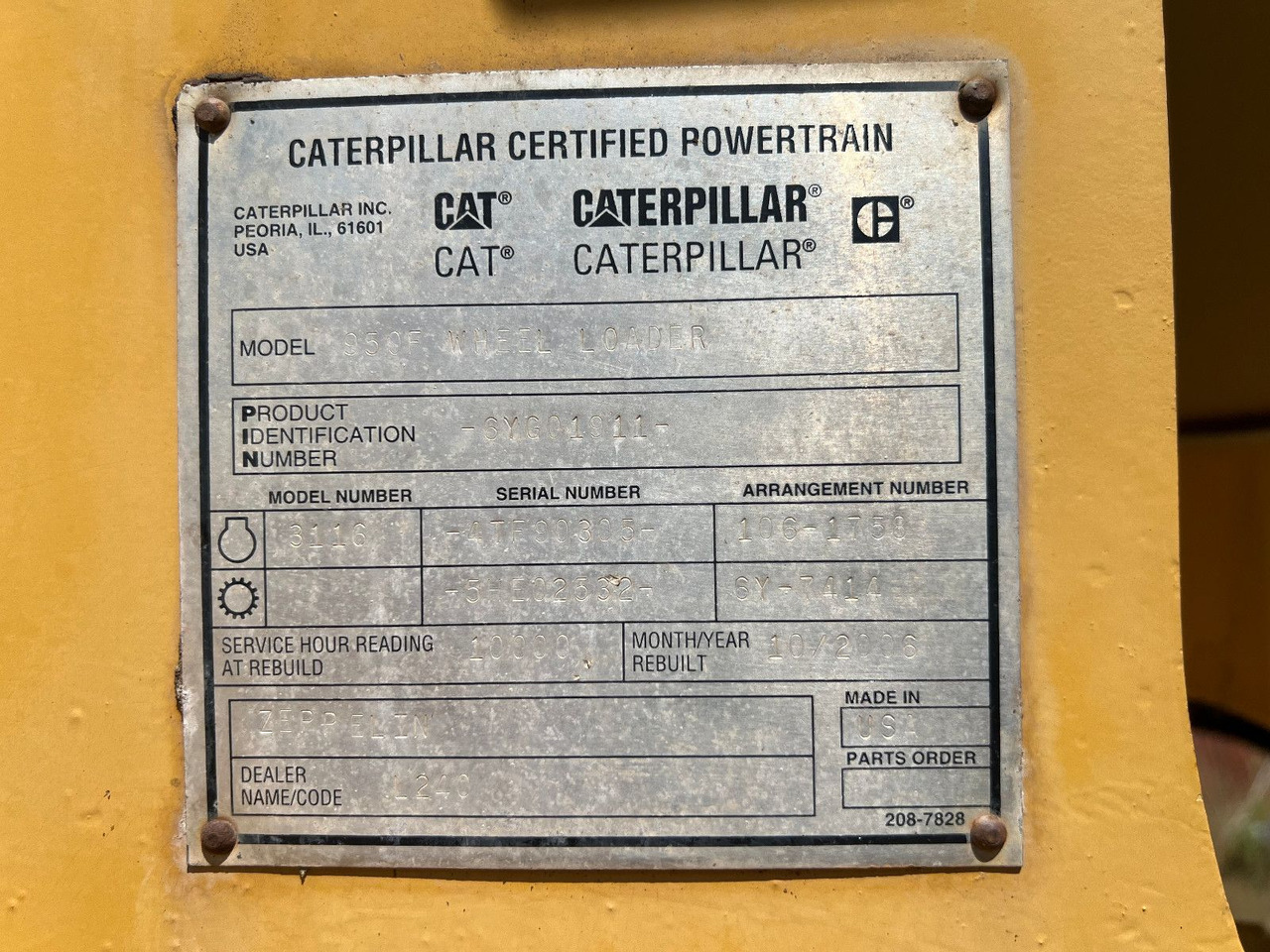 CAT 950 F - Cargadora de ruedas: foto 4 CAT 950 F - Cargadora de ruedas: foto 4