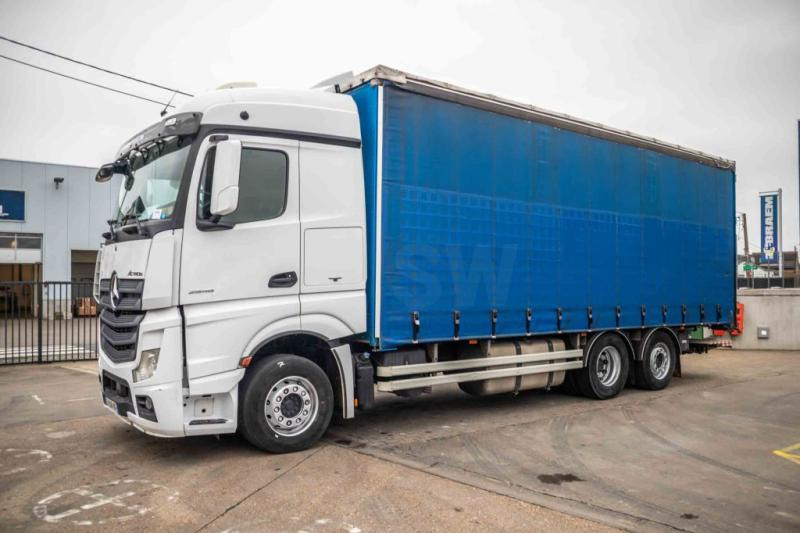 Mercedes ACTROS 2548-6X2+E6+VOITH-(+remorque: +5.000 € ) - Camión lona: foto 1 Mercedes ACTROS 2548-6X2+E6+VOITH-(+remorque: +5.000 € ) - Camión lona: foto 1