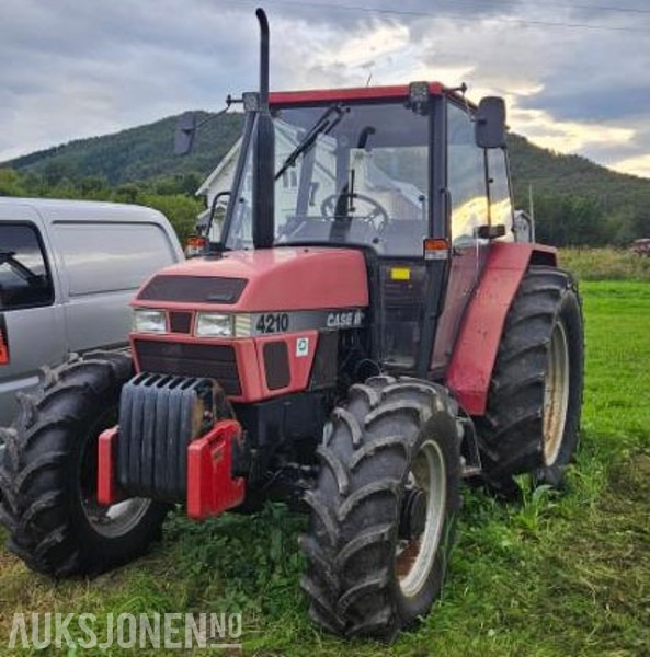 1995 CASE IH 4210 traktor 40 km/t med Orkel 2000 fres (ny aksling) - Tractor: foto 1 1995 CASE IH 4210 traktor 40 km/t med Orkel 2000 fres (ny aksling) - Tractor: foto 1