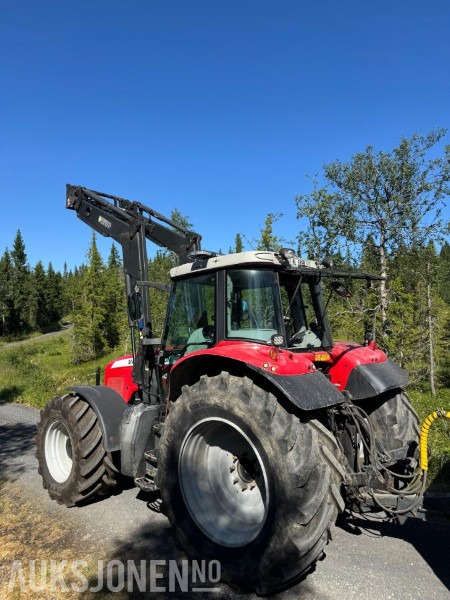2006 Massey Ferguson 7480 frontlaster Rotorbjelke Hydraulisk utskyvbar krok Brøyteplate eu ok 04.2027 - Tractor: foto 4 2006 Massey Ferguson 7480 frontlaster Rotorbjelke Hydraulisk utskyvbar krok Brøyteplate eu ok 04.2027 - Tractor: foto 4