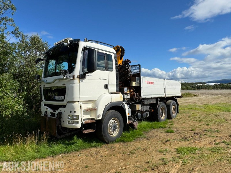 2011 MAN TSG 28.480 6X4 Tippbil med kran - Brøyterigget - 287793KM - Camión grúa: foto 1 2011 MAN TSG 28.480 6X4 Tippbil med kran - Brøyterigget - 287793KM - Camión grúa: foto 1