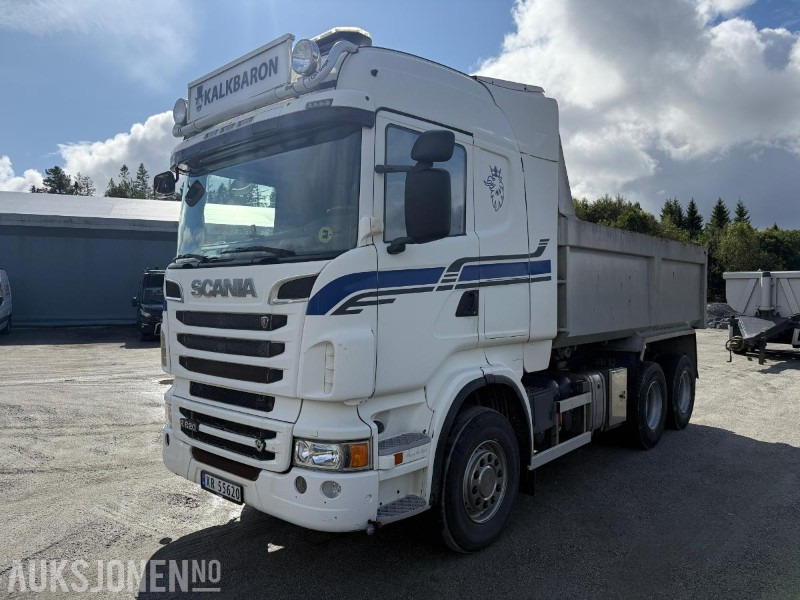 Camión volquete 2011 SCANIA R620 6X4 Tippbil EU-godkjent Sentralsmøring: foto 1