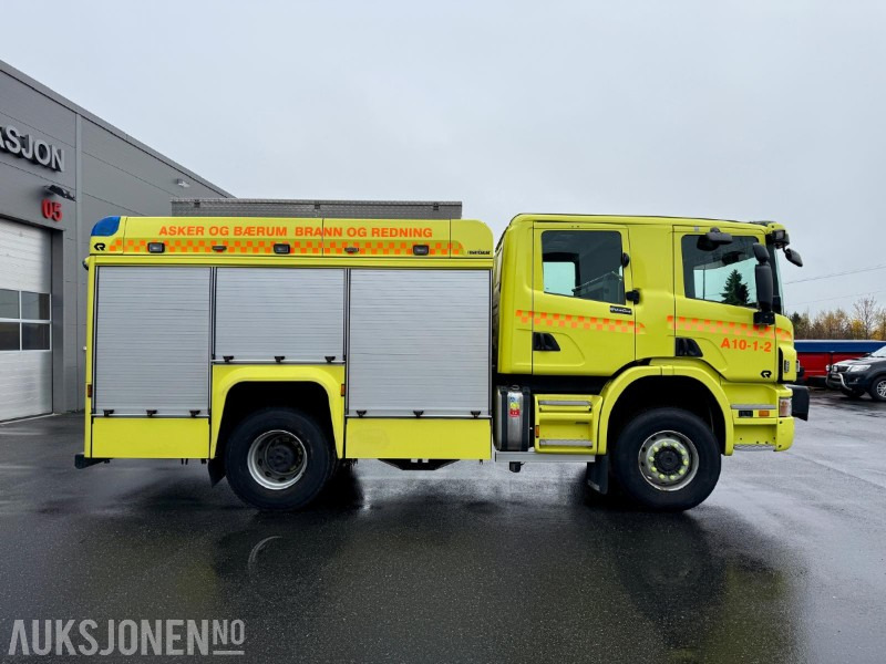 2011 Scania P400 4x4 - brannbil - mannskapsbil - godt utstyrt - nylig EU-godkjent - Camión de bomberos: foto 4 2011 Scania P400 4x4 - brannbil - mannskapsbil - godt utstyrt - nylig EU-godkjent - Camión de bomberos: foto 4