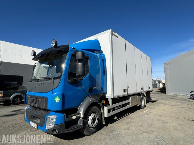 2014 Volvo FL280 4x2 Skapbil - Zepro 2T Bakløft - Varme i skap - Full åpning - Service - 130169KM - Camión caja cerrada: foto 1 2014 Volvo FL280 4x2 Skapbil - Zepro 2T Bakløft - Varme i skap - Full åpning - Service - 130169KM - Camión caja cerrada: foto 1